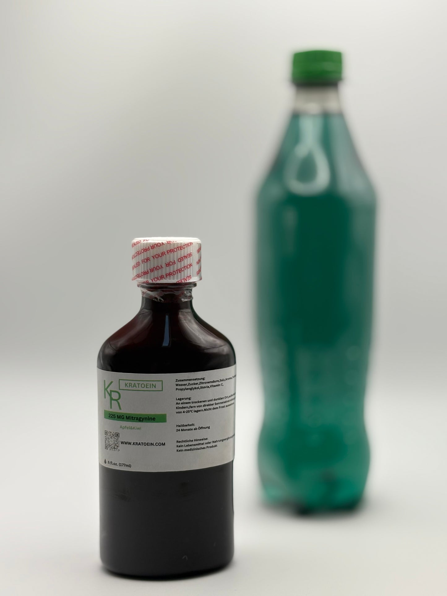 Apfel & Kiwi Kratoein-Sirup Vorderseite