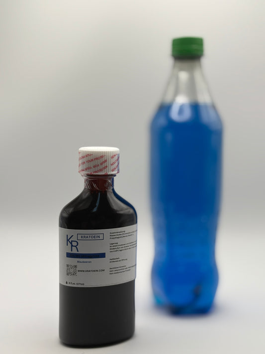 Blaubeer Kratoein-Sirup Vorderseite